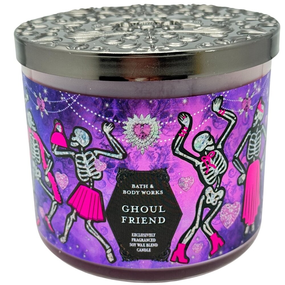 Bath & Body Works Halloween Ghoul Friend 3-Wick Candle 14.5 Oz Scent Soy Wax